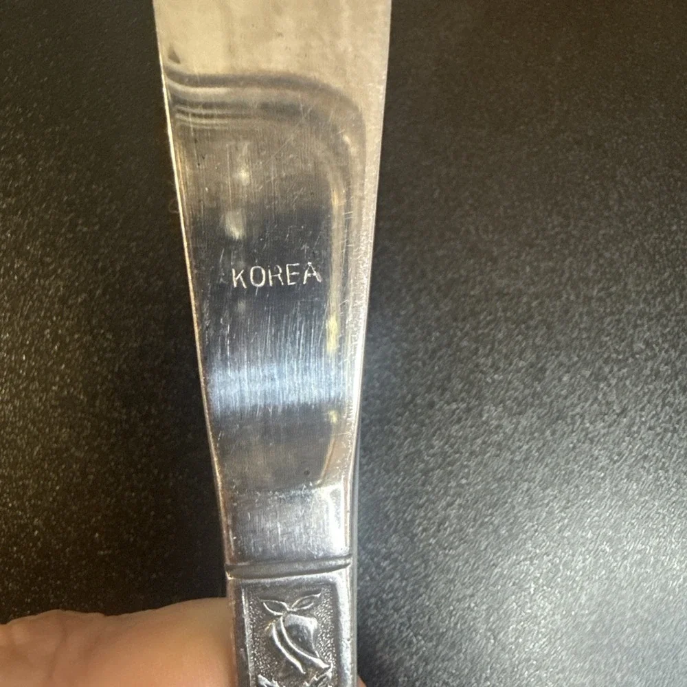 Imperial International Young Rose‎ Dinner Knives Stainless Silverware Set Of 7